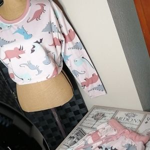 Cute dinosaur pj set
